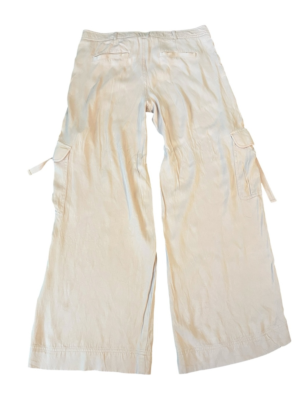 Anthropologie Beach Cargo Pants Orchid Pink Wide-Leg Size Size 8 - Picture 2 of 8